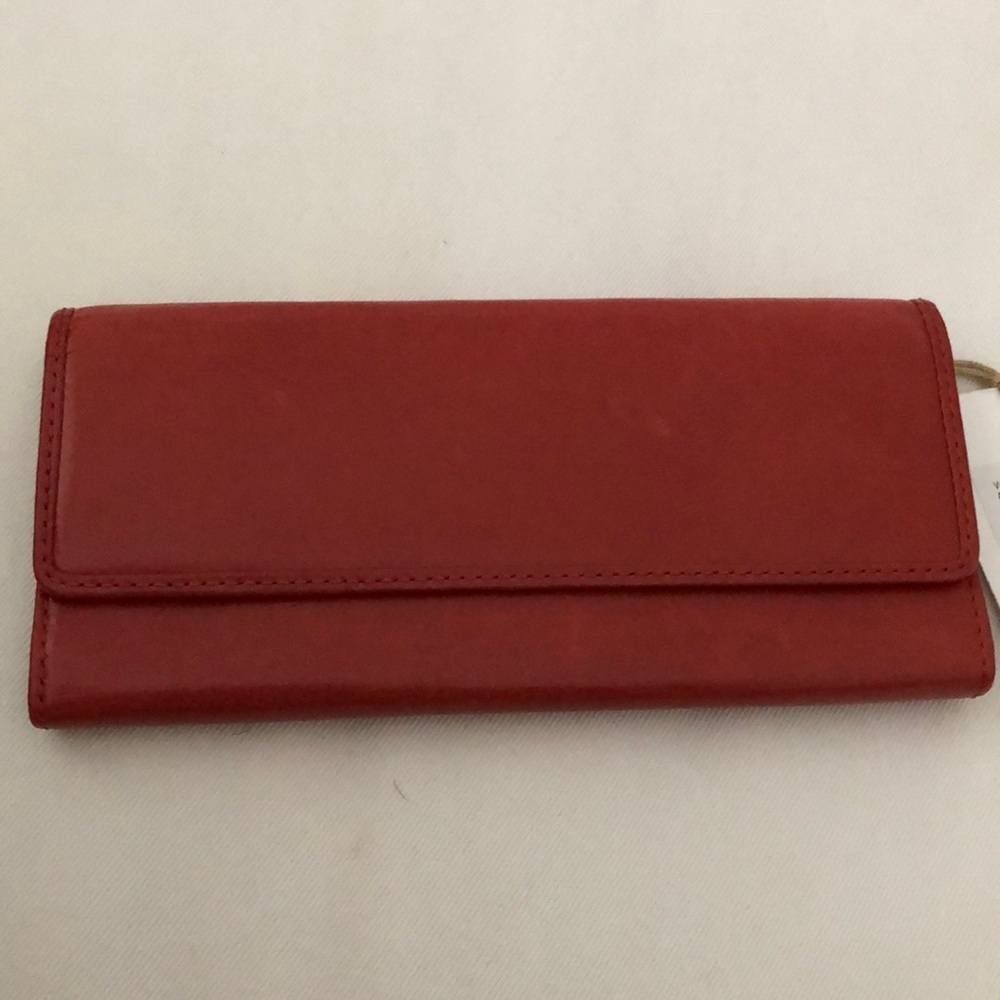 HOBO ARDOR LEATHER WALLET in Brick NWT
